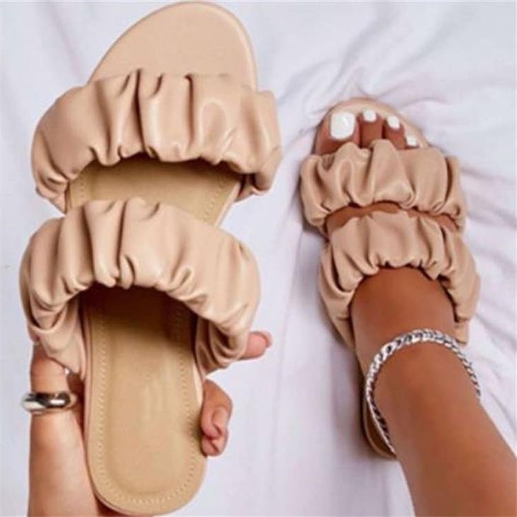 Flat Shoes Sandals European And American New Summer Women's Slippers Fold Fashion Sandals