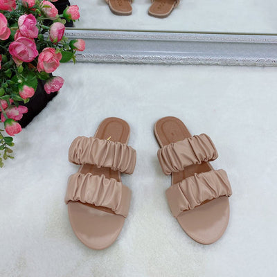 Flat Shoes Sandals European And American New Summer Women's Slippers Fold Fashion Sandals