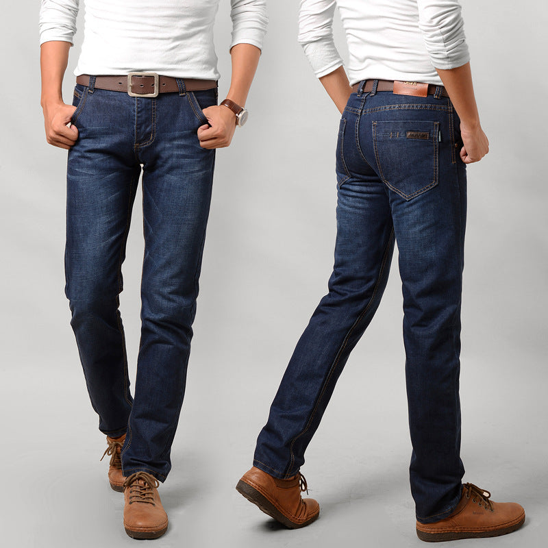 Men's Jeans Slim Straight Long Pants