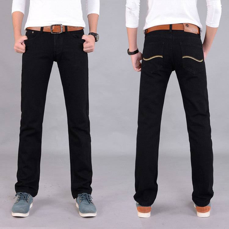 Men's Jeans Slim Straight Long Pants