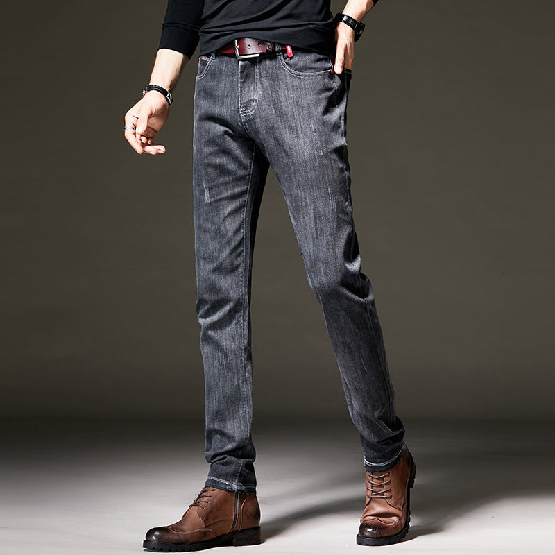 Men's Jeans Small Feet Slim Pants