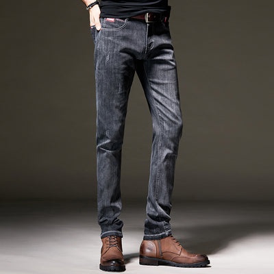 Men's Jeans Small Feet Slim Pants