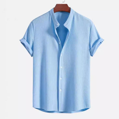 Short Sleeve Loose Shirt Top Summer Mens Clothing