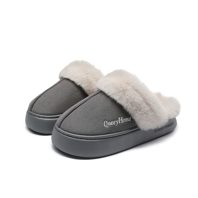 Plush Cotton Slippers Women's Autumn And Winter Warm