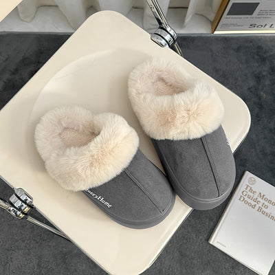 Plush Cotton Slippers Women's Autumn And Winter Warm